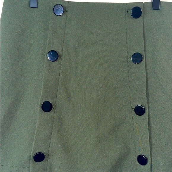 LOFT Green Mini Pencil Skirt for Work - Picture 5 of 9